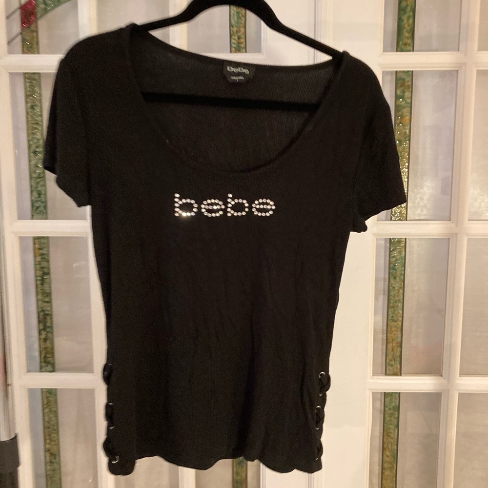 bebe t shirt size large